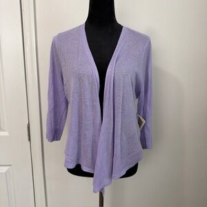 Chico’s Yelena Covertible Cardigan - Lavender - Size 1 (M) - NWT